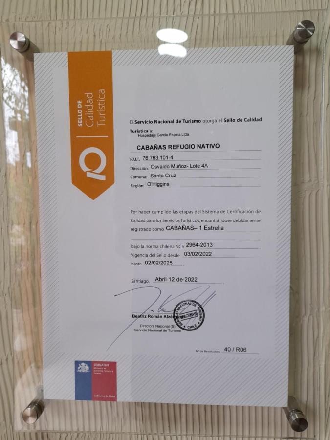 סנטה קרוז Cabanas Refugio Nativo מראה חיצוני תמונה
